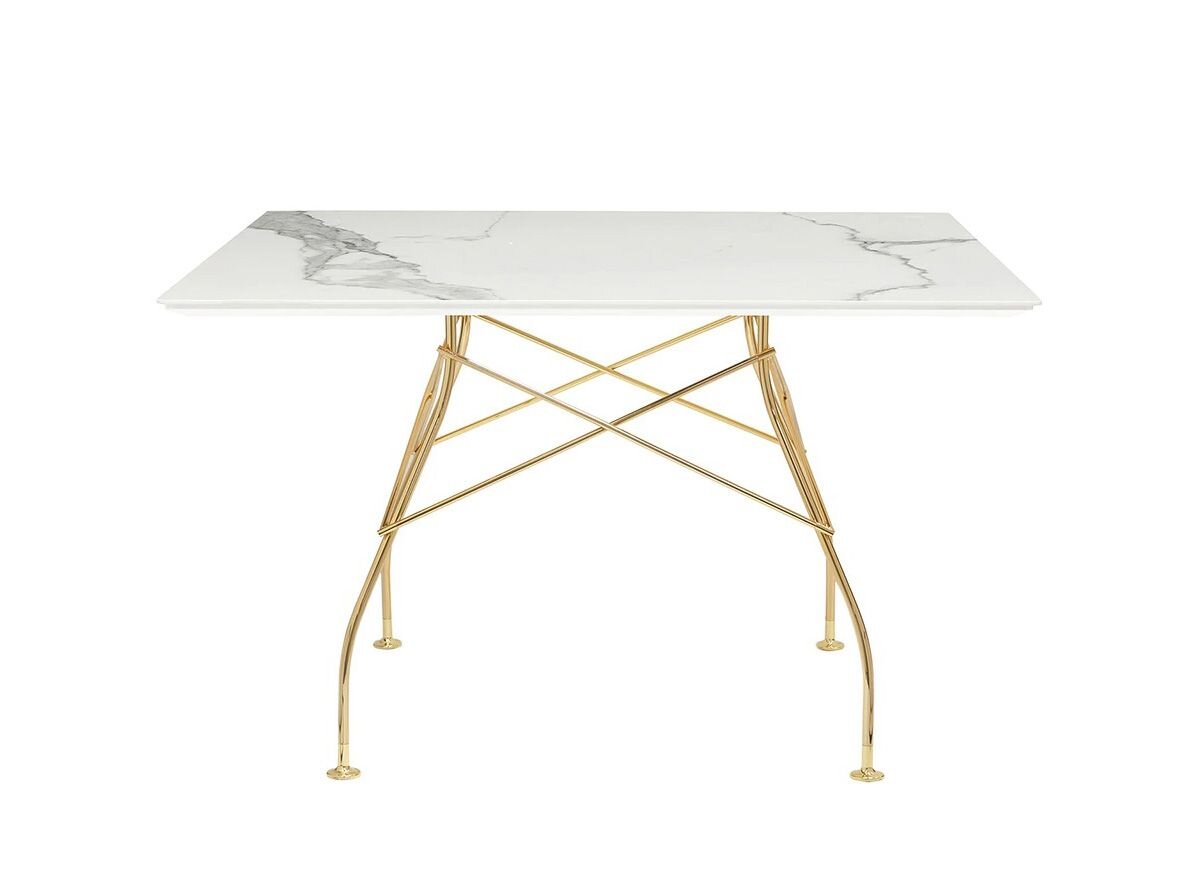 Glossy Square Table by Kartell Furniture Tables